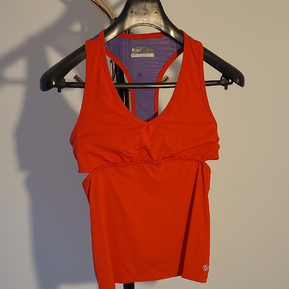 Lija Women's Red Athletic Tank Top